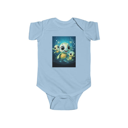 Cute Sea Turtle Baby Bodysuit — Adorable Ocean Turtle Infant Onesie