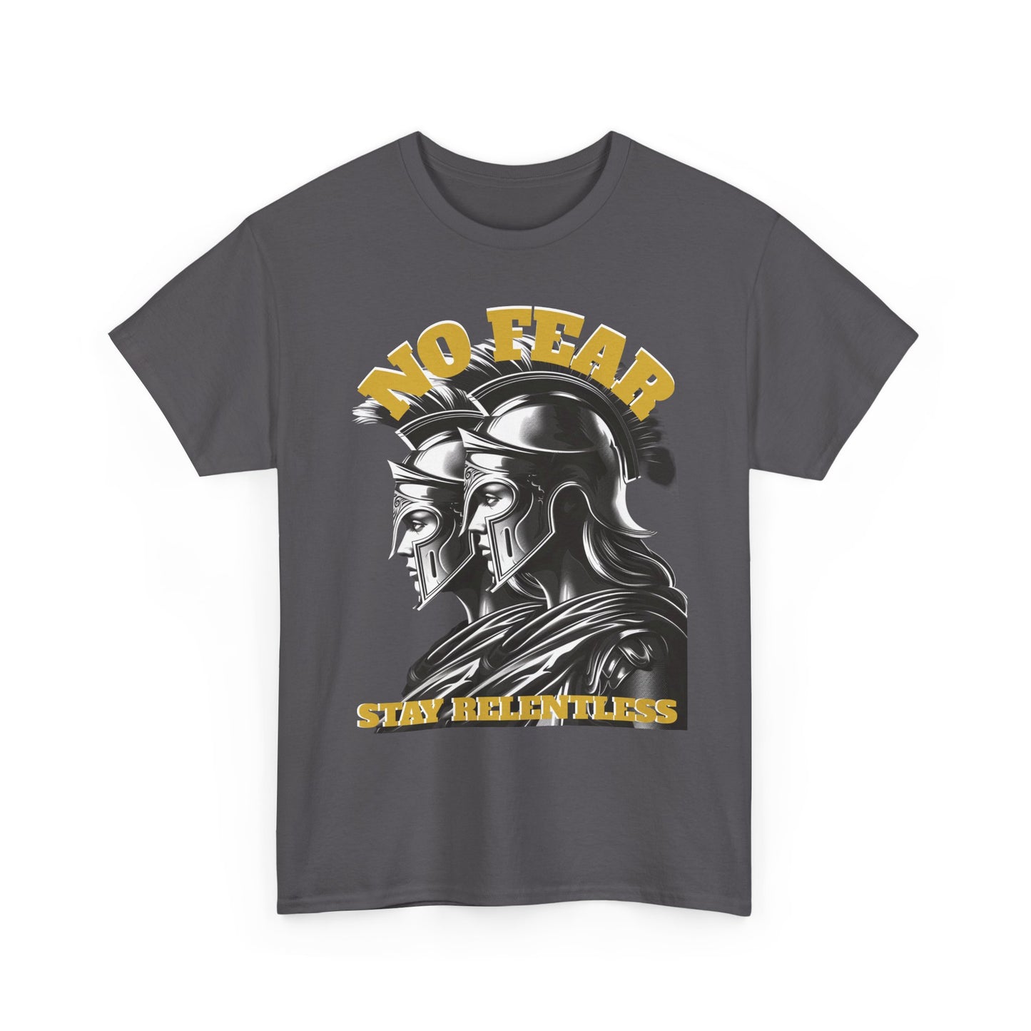 No Fear Spartan Helmet T-Shirt — "Sic Itur Ad Astra" Inspired Warrior Tee