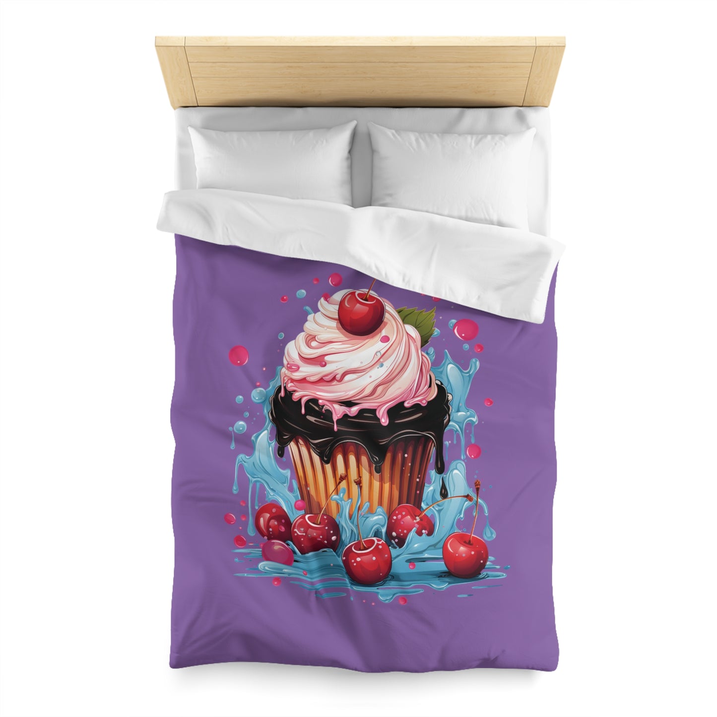Sweet Treat Microfiber Duvet Cover - Whimsical Cupcake Design for Cozy Home Decor, Cute Bedding, Dessert Lovers Gift, Bedroom [...]