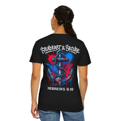 Hebrews 6:19 Anchor T‑Shirt — "Steadfast & Secure" Christian Faith Tee
