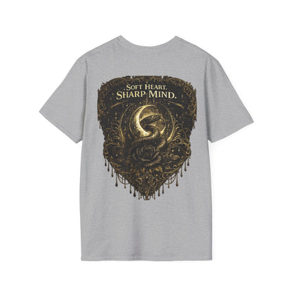 Soft Heart Sharp Mind Tee — Inspirational Minimalist Graphic T-Shirt