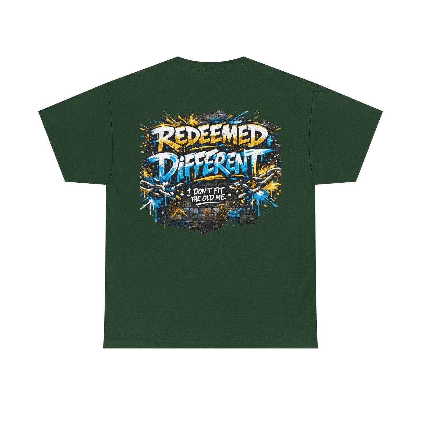 Redeemed Different Christian Graphic T-Shirt | Faith Streetwear Graffiti Tee