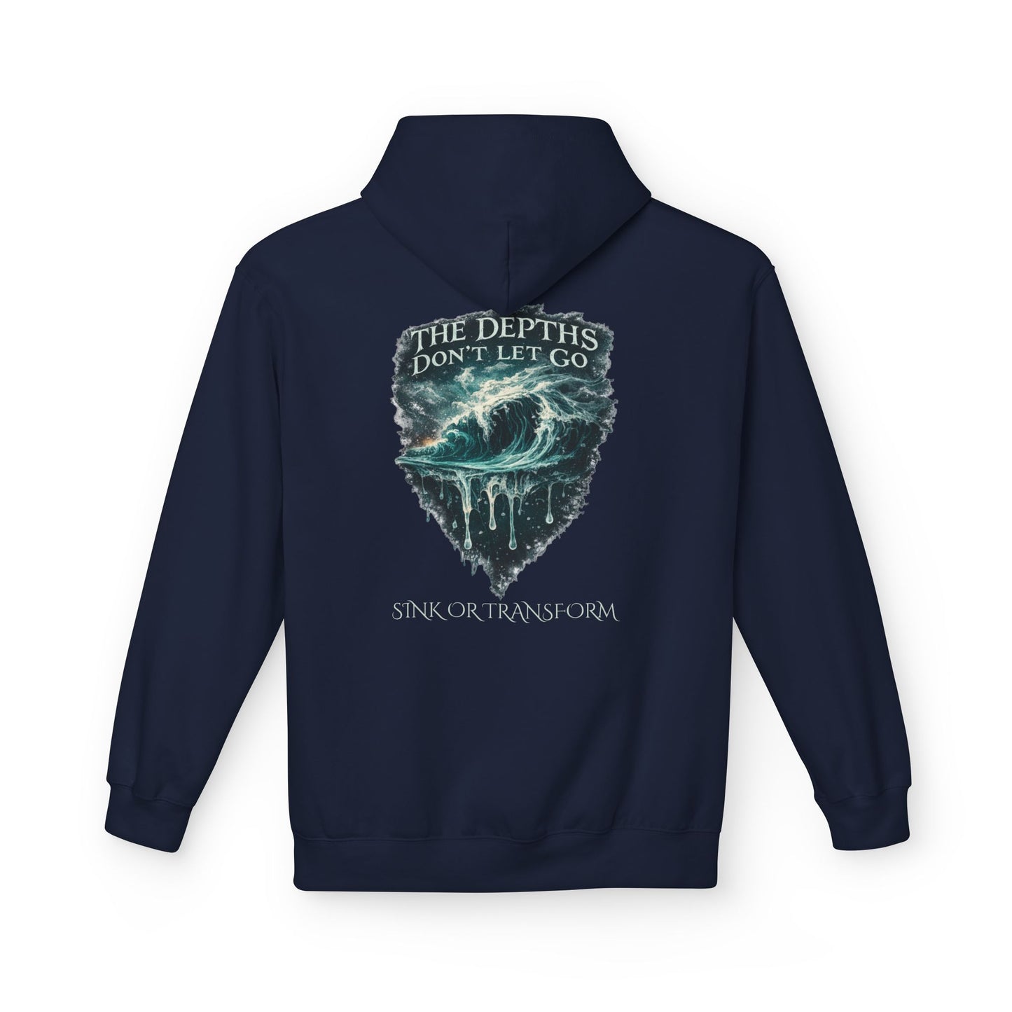 “The Depths Don’t Let Go” Ocean Wave Hoodie