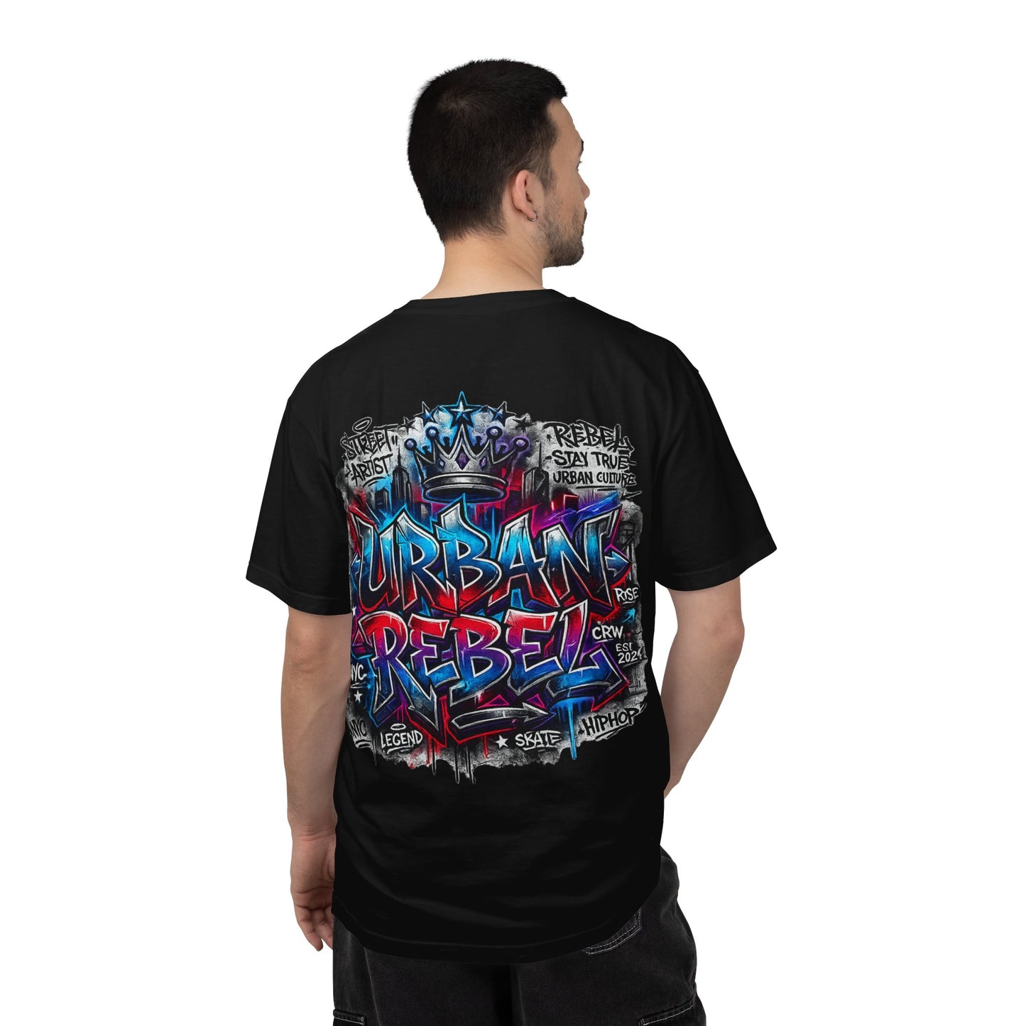 T-Shirt — Urban Rebel Graffiti Tee ("Urban Rebel" Back Design)