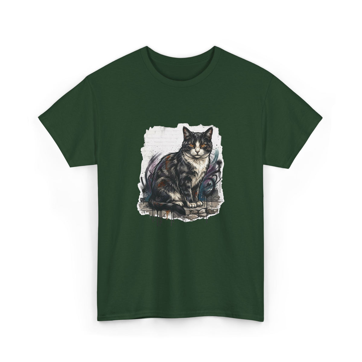 Nine Lives Graffiti Cat T-Shirt