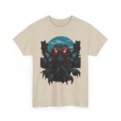 Cosmic Horror Creature T-Shirt | Retro Alien Graphic - product view