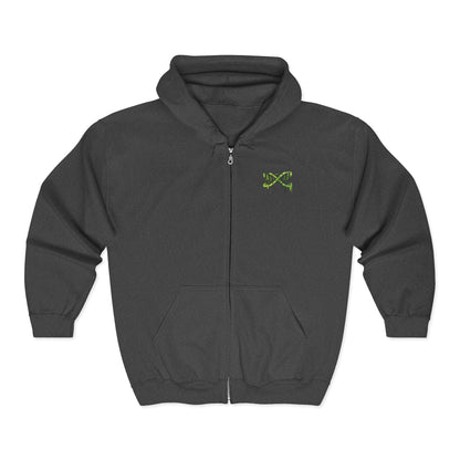DNA Science Hoodie - Genetics Nerd Full-Zip Zip-Up Sweatshirt
