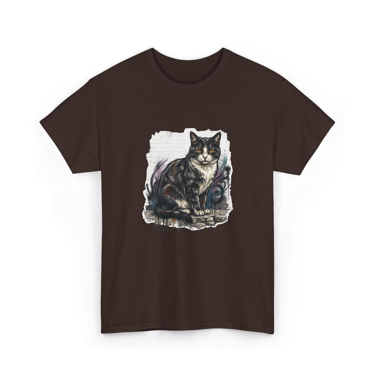 Nine Lives Graffiti Cat T-Shirt