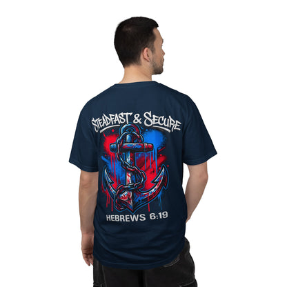 Hebrews 6:19 Anchor T‑Shirt — "Steadfast & Secure" Christian Faith Tee