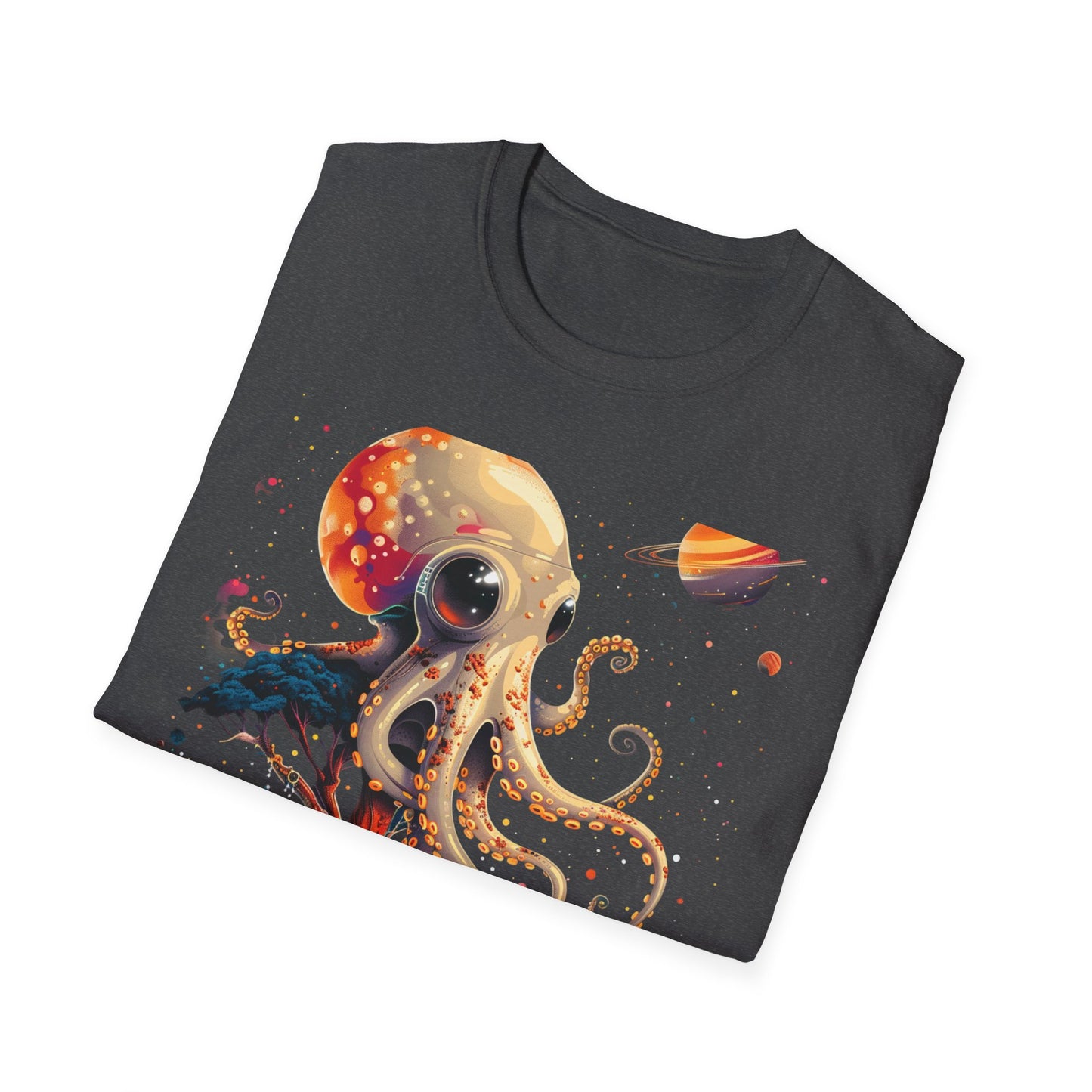 Octopus Space Art T-Shirt — Cosmic Deep Sea Graphic Tee