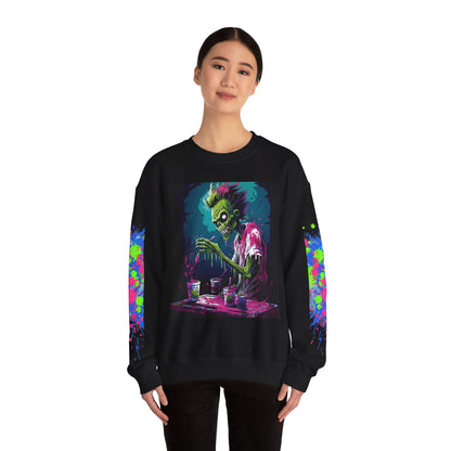 Zombie Painter sweatshirt | Death Is No Excuse For Art Block crewneck