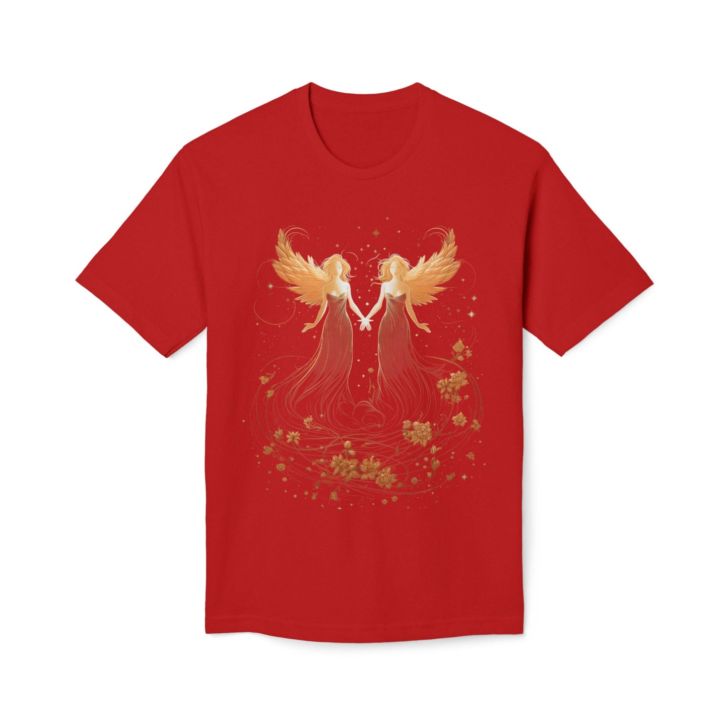 Angel Wings T‑Shirt — Ethereal Twin Angels Design