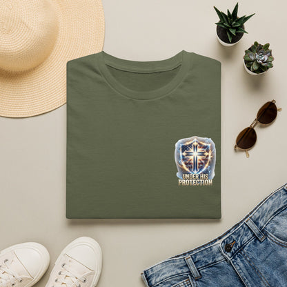 Armor of God Christian T-Shirt | Defend Freedom Faith Graphic Tee | Under His Protection Bible Shirt