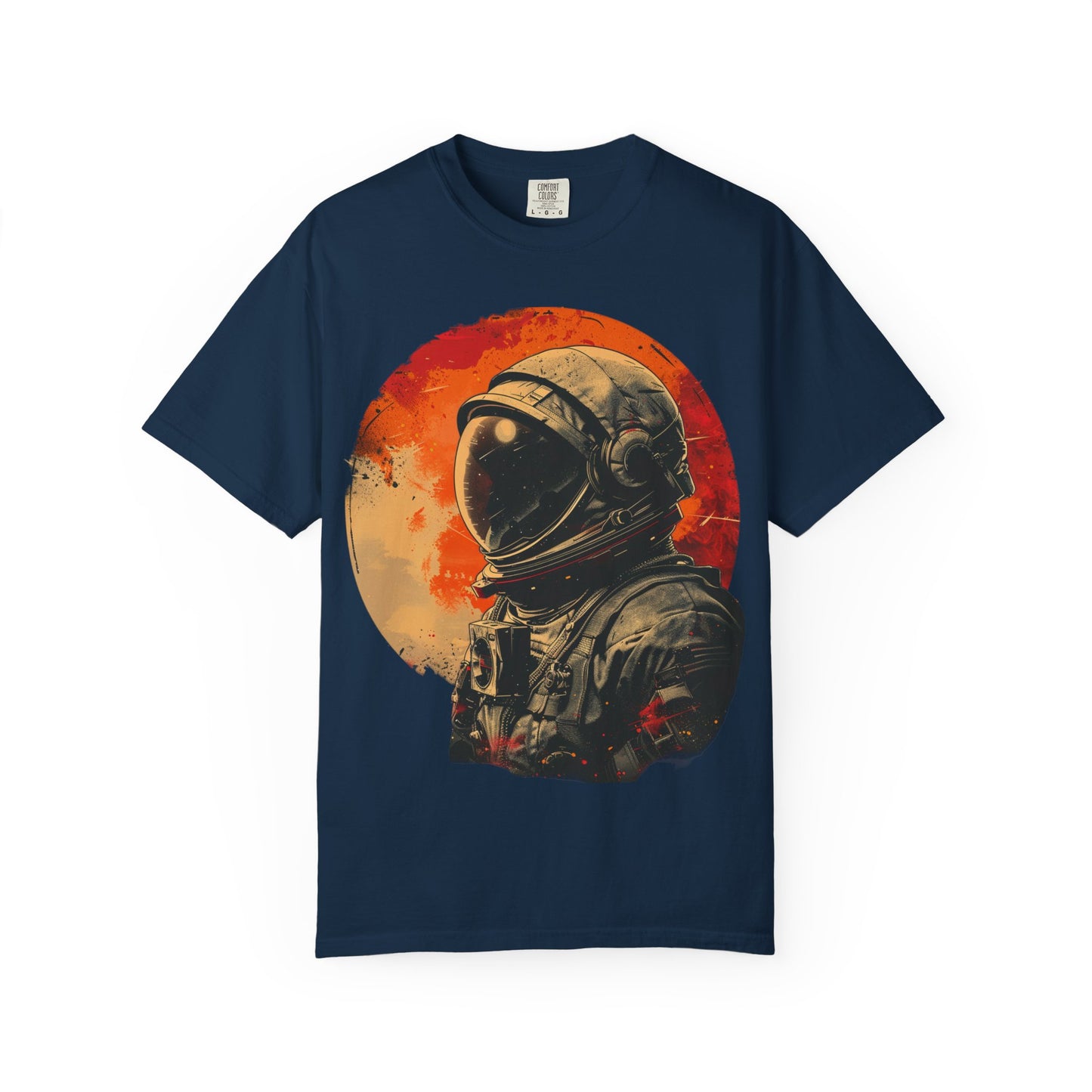 Astronaut Retro Moon T-Shirt — Vintage Space Helmet Graphic Tee