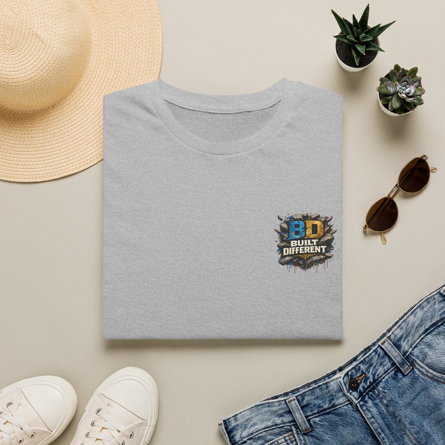 Built Different Tee — "BD Built Different" Graphic T-Shirt