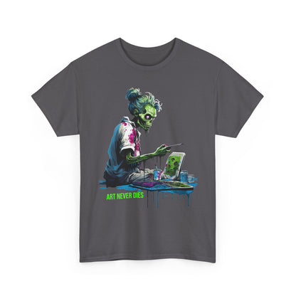 Art Never Dies Zombie Artist T-Shirt - product view