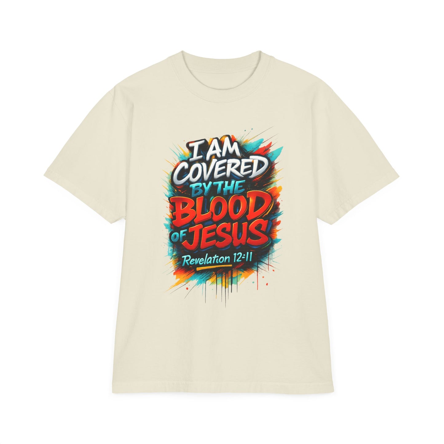 Covered by the Blood of Jesus T-Shirt — Revelation 12:11 Graphic Tee