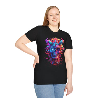 Neon Skull All-Over Print T-Shirt - product view