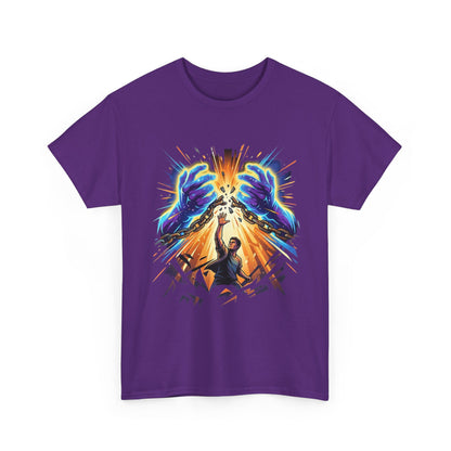 Graphic Tee — Cosmic Guardian Breaking Chains