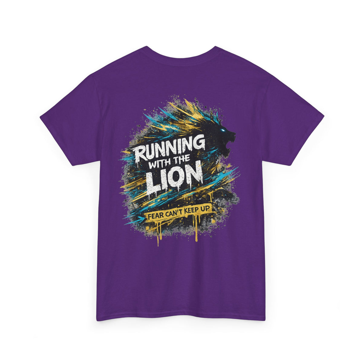 Running With the Lion Christian T-Shirt - product view
