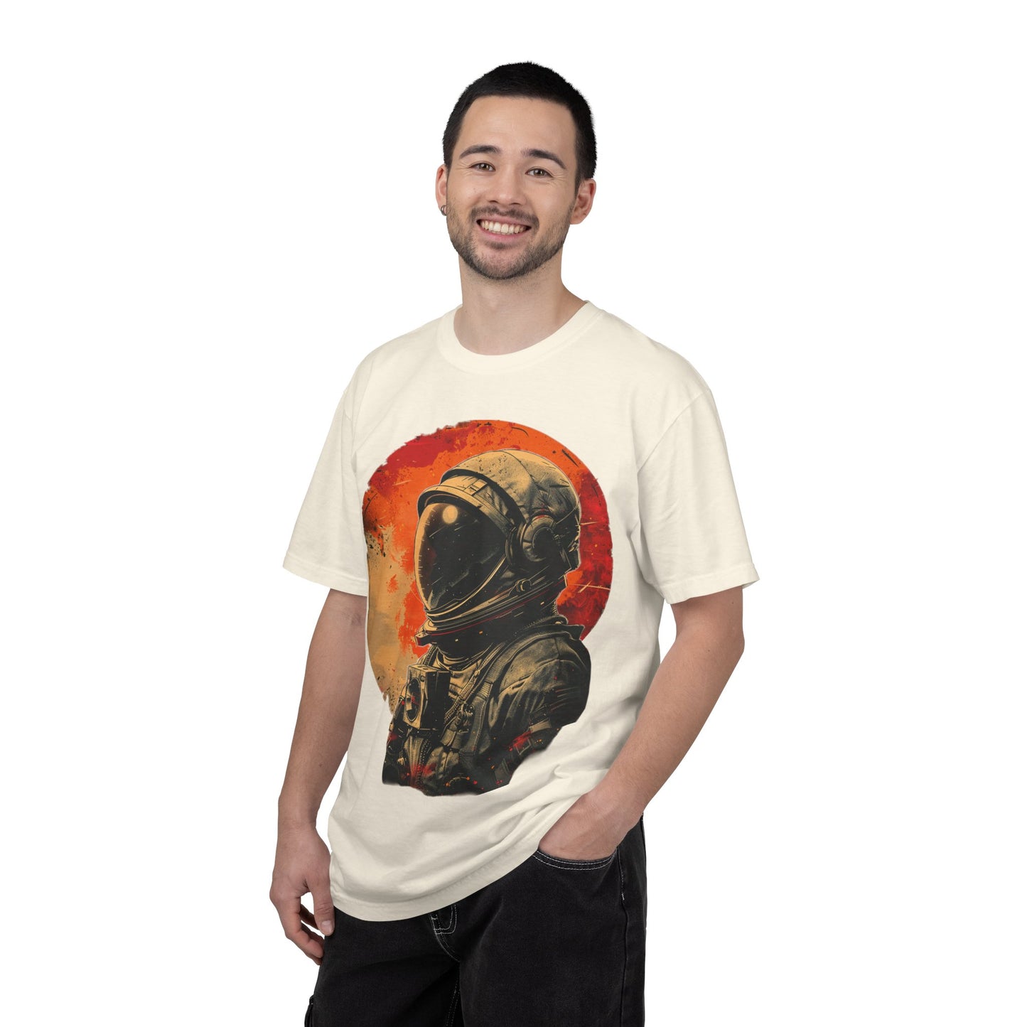 Astronaut Retro Moon T-Shirt — Vintage Space Helmet Graphic Tee