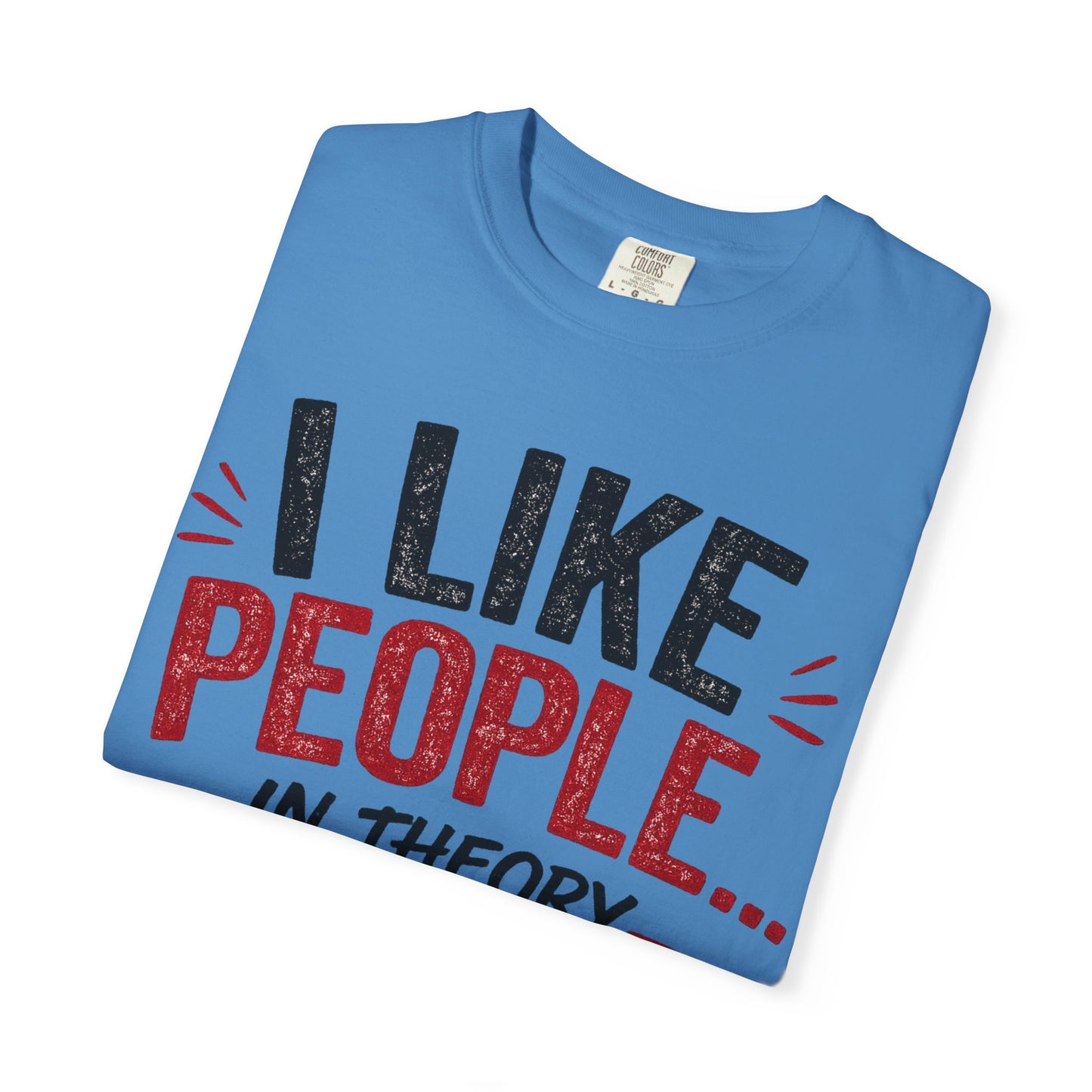 I Like People... In Theory T-shirt | Science Atom Chemistry Graphic Tee
