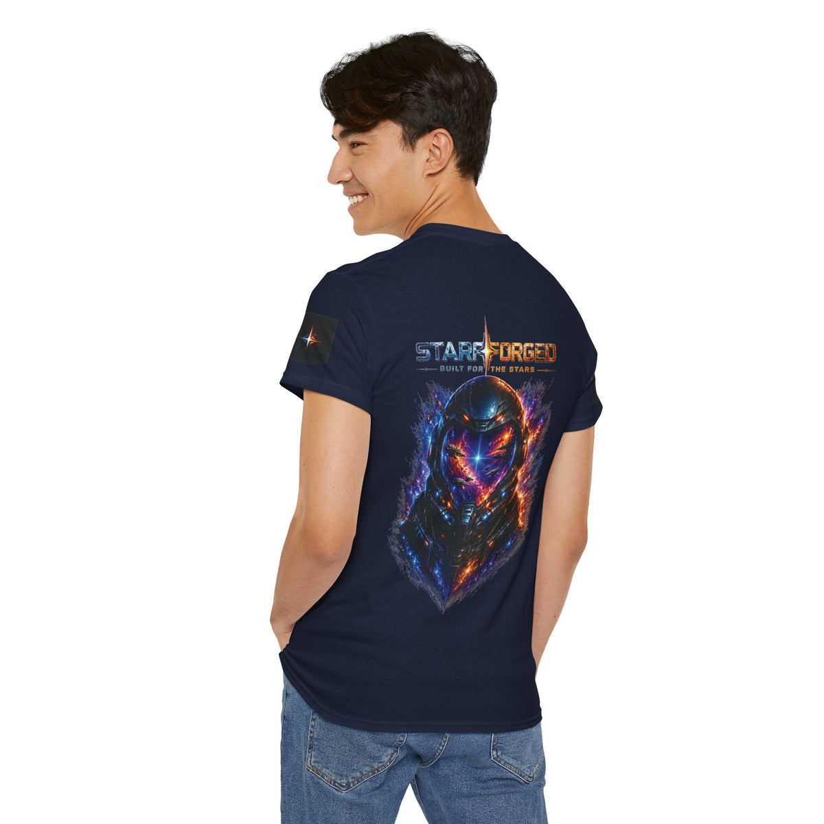 Starforged Built for the Stars Sci-Fi T-Shirt - product view