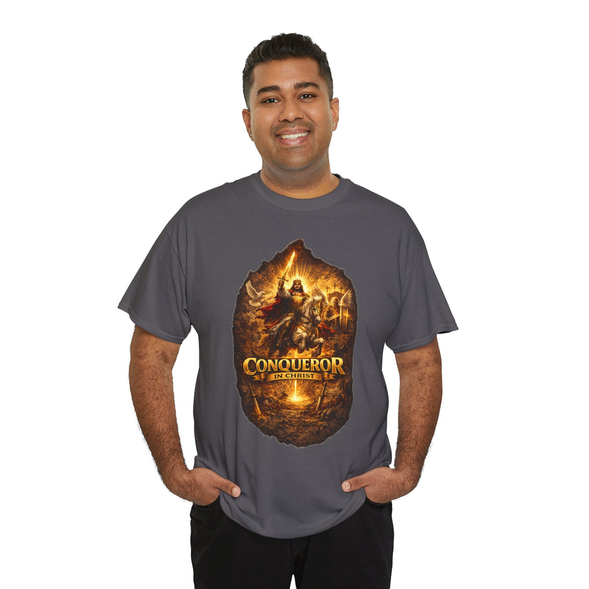 Conqueror Warrior Graphic T-Shirt - product view