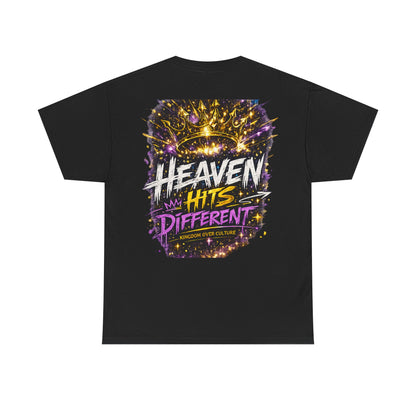 Heaven Hits Different Christian Graphic T-Shirt | Kingdom Over Culture Faith Streetwear Tee