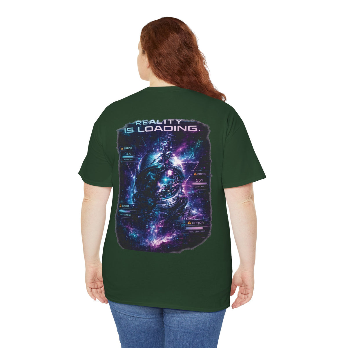 Cosmic Glitch Reality Is Loading Astronaut T-Shirt - product view
