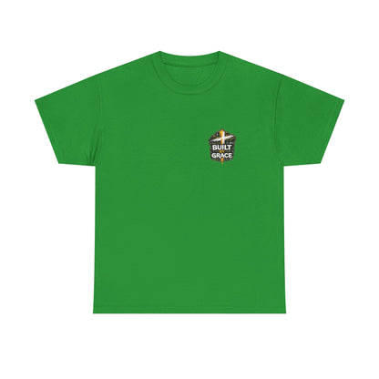 Built By Grace Christian Graphic T-Shirt | Still Under Construction Faith Streetwear Tee