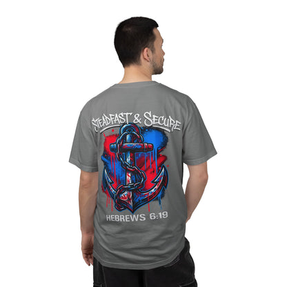 Hebrews 6:19 Anchor T‑Shirt — "Steadfast & Secure" Christian Faith Tee