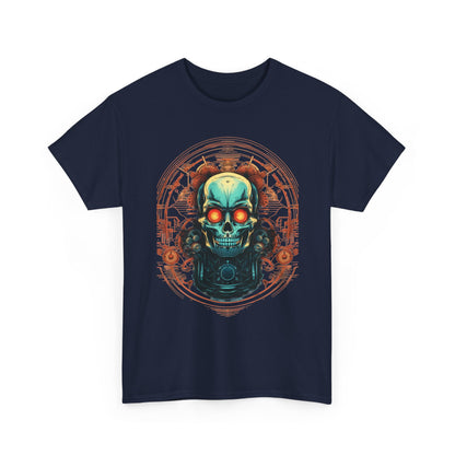 Steampunk Skull T-Shirt | Copper Gear Graphic - product view
