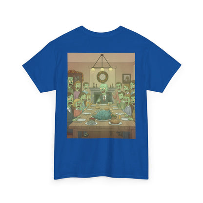Zombie Feast Unisex Tee | Funny Graphic T-Shirt for Halloween, Horror Lovers, Unique Gift, Casual Wear, Party Shirt