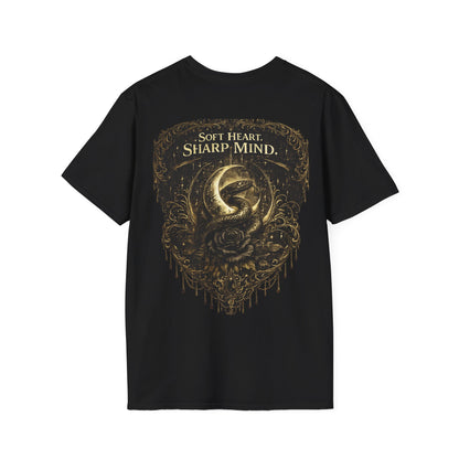 Soft Heart Sharp Mind Tee — Inspirational Minimalist Graphic T-Shirt