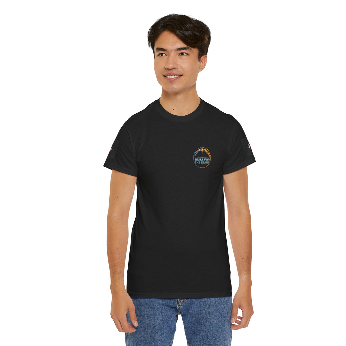 Starforged Built for the Stars Sci-Fi T-Shirt - product view