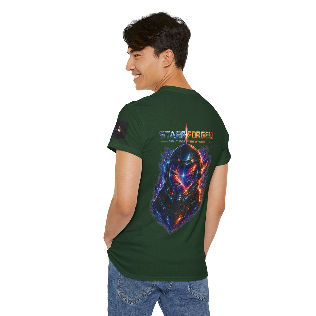 Starforged Built for the Stars Sci-Fi T-Shirt - product view