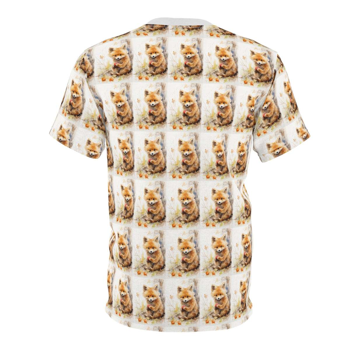 Ginger Cat Pattern All-Over Print T-Shirt - product view