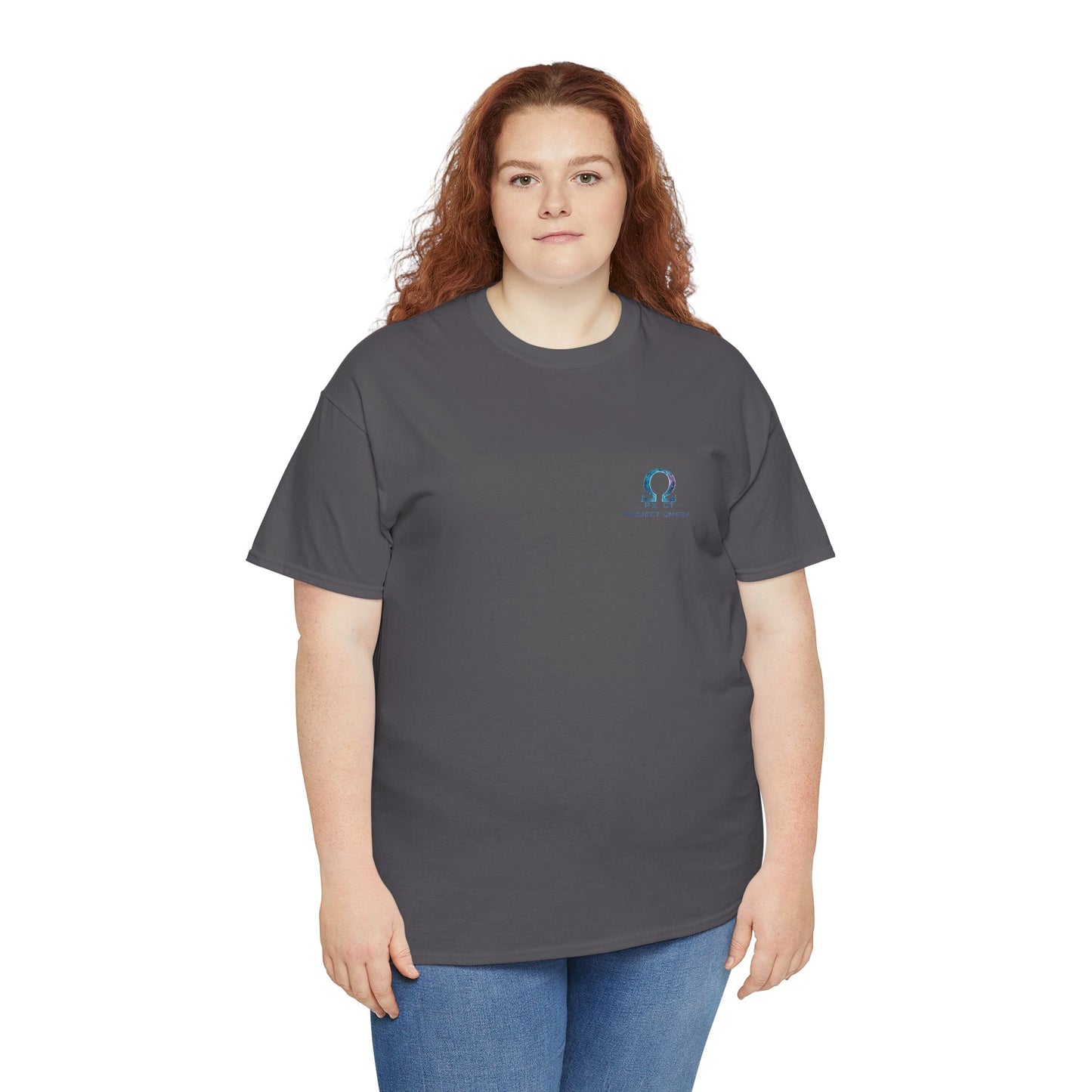 Project Omega T-Shirt | Futuristic AI Core Sci-Fi Graphic Tee, Cyber Tech Streetwear Shirt