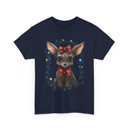 T-Shirt — Cute Chihuahua Puppy with Red Bows Christmas Graphic Tee