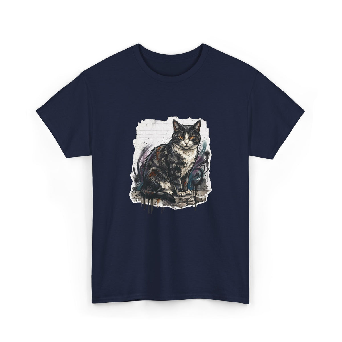 Nine Lives Graffiti Cat T-Shirt