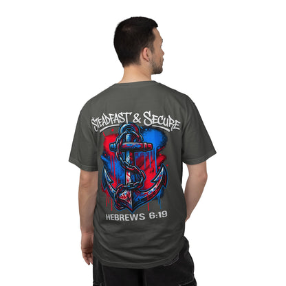 Hebrews 6:19 Anchor T‑Shirt — "Steadfast & Secure" Christian Faith Tee