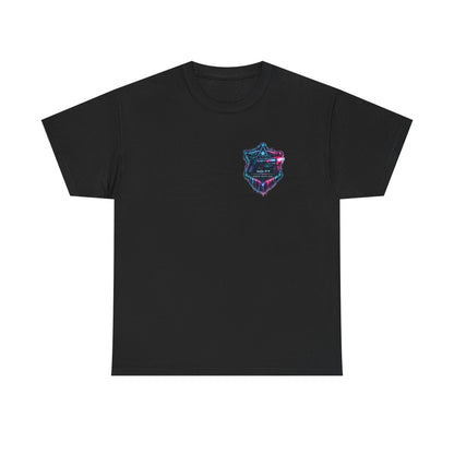 Neon Outlaw Cyberpunk Graphic T-Shirt - product view