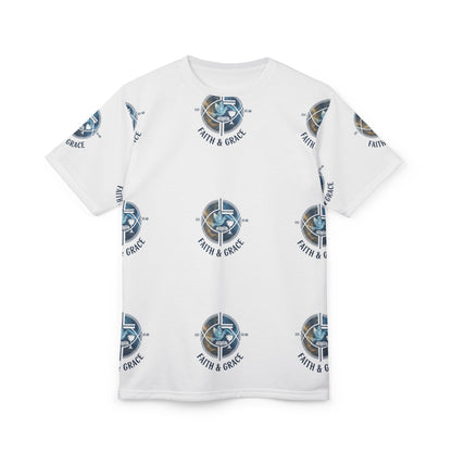 Faith & Grace Cut & Sew Tee — All-Over Print Unisex Shirt