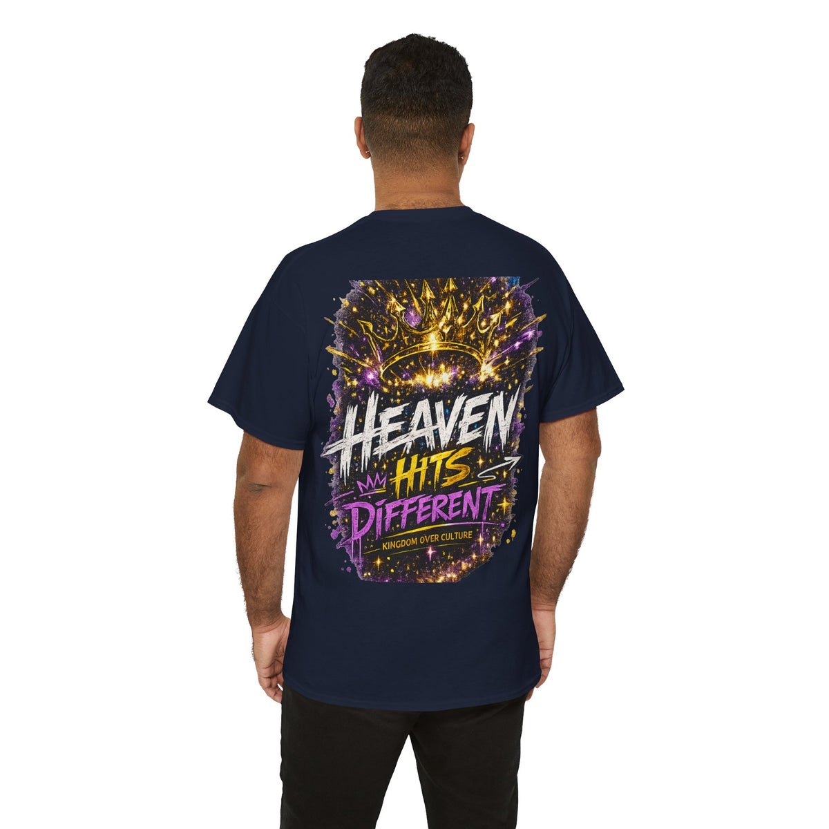 Heaven Hits Different Christian T-Shirt - product view