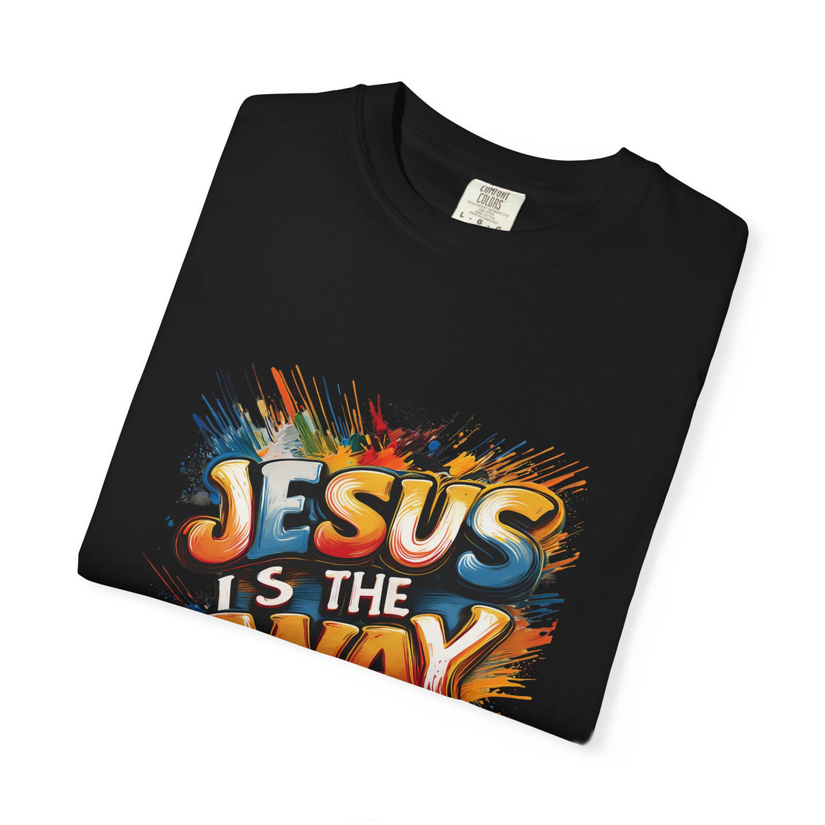 Jesus Is The Way T‑Shirt — Colorful Graffiti Christian Tee