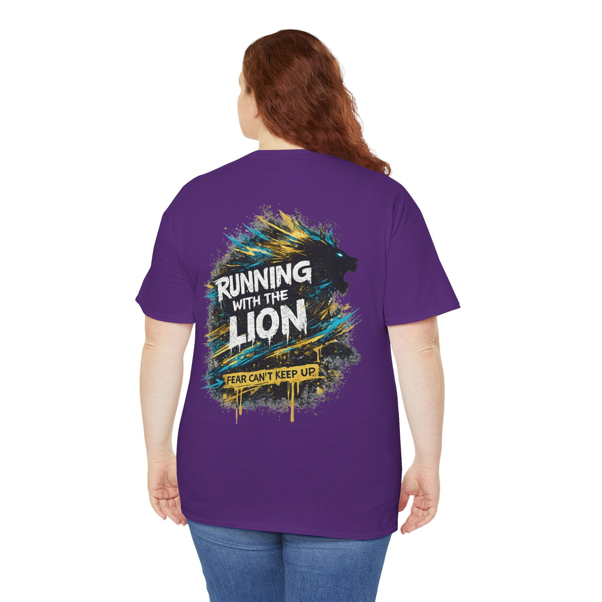 Running With the Lion Christian T-Shirt - product view