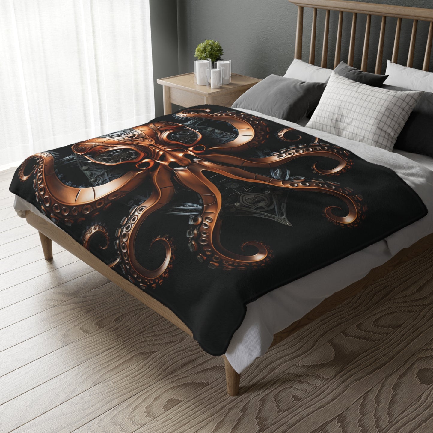 Intricate Art Blankets for Cozy Décor, Unique Gifts for Art Lovers, Decorative Throw, Two-Sided Design, Halloween, Winter Warmth