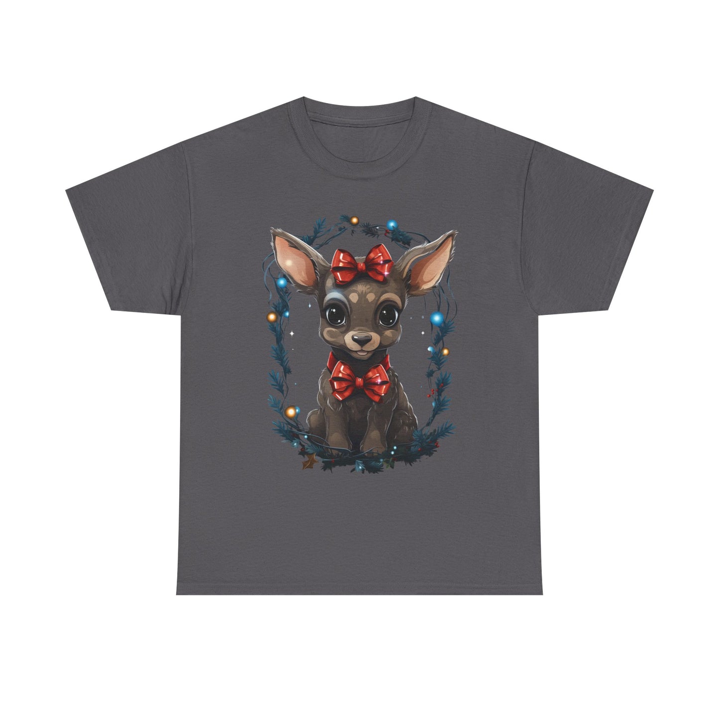 T-Shirt — Cute Chihuahua Puppy with Red Bows Christmas Graphic Tee