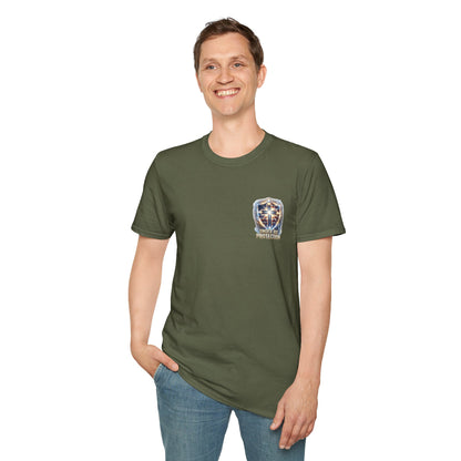 Armor of God Christian T-Shirt | Defend Freedom Faith Graphic Tee | Under His Protection Bible Shirt
